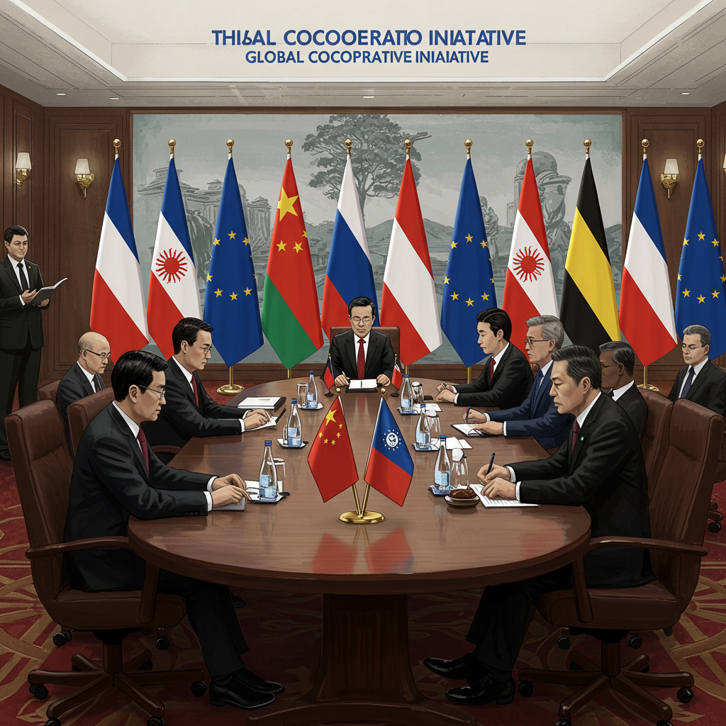Trump, China, Europe, Global Cooperative Initiative, Geopolitics, Foreign Policy, Trade War, Military Alliances, Economic Impact, Political Analysis, International Relations, America First, NATO, Diplomacy, Global Economy,