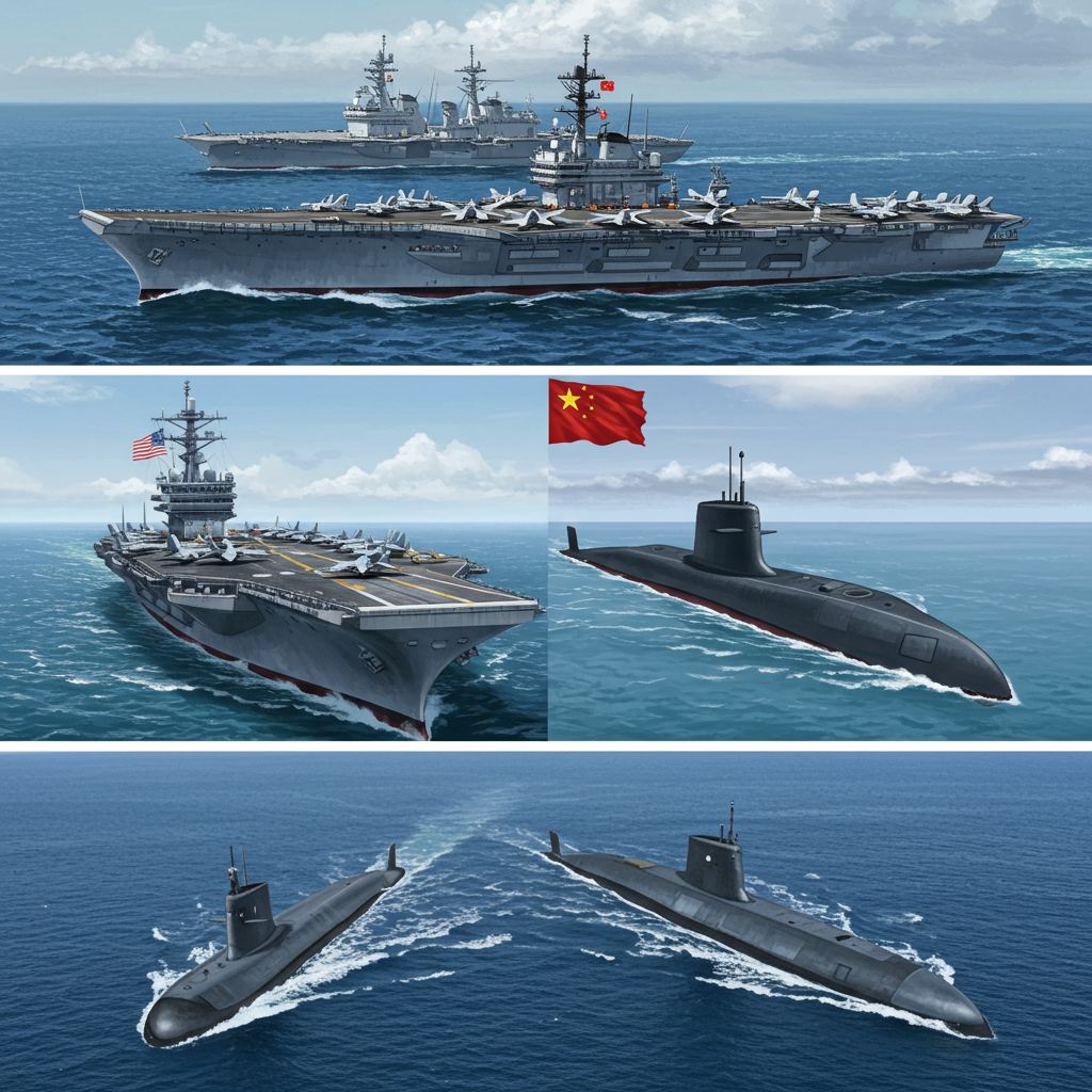 Military Power, USA Military, China Military, Military Comparison, Defense Technology, Naval Power, Air Power, Strategic Alliances, Geopolitics, Indo-Pacific Security, Military Personnel, Global Security, Artificial Intelligence in Warfare, Military Strategy, Belt and Road Initiative,