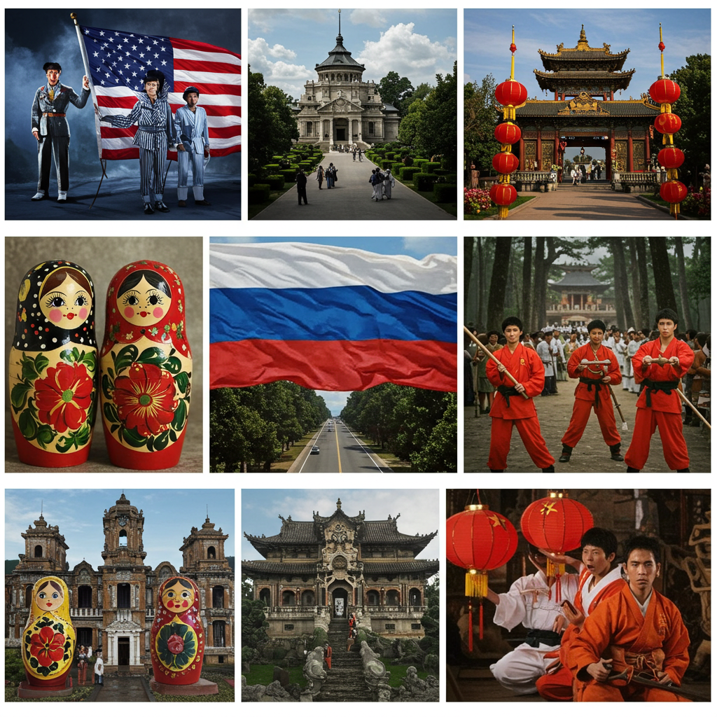 USA vs Russia vs China: A Country Comparison in 2025