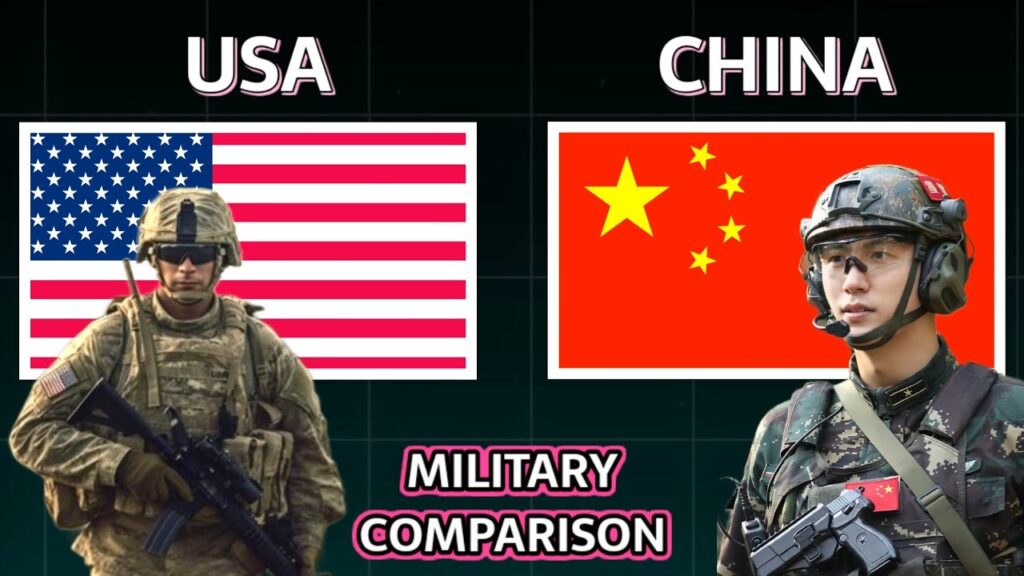 Military Power, USA Military, China Military, Military Comparison, Defense Technology, Naval Power, Air Power, Strategic Alliances, Geopolitics, Indo-Pacific Security, Military Personnel, Global Security, Artificial Intelligence in Warfare, Military Strategy, Belt and Road Initiative,