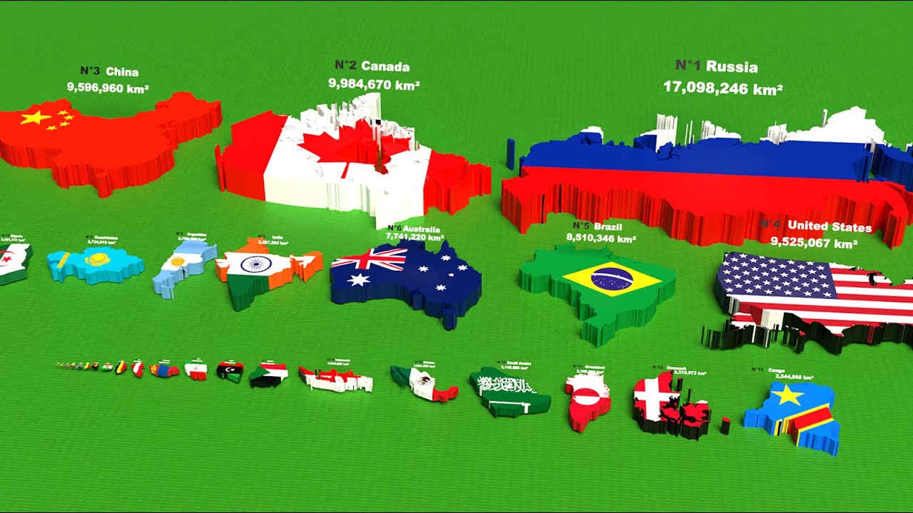 The World’s Largest Countries by Land Area