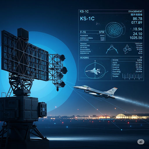 The Unseen Dance: KS-1C vs. F-16 in a Hypothetical Sky 4 Air Defense, Surface-to-Air Missile, Fighter Jet, Military Technology, Aerial Combat, KS-1C, F-16, Radar, Electronic Warfare, Aviation, Modern Warfare, Geopolitics, Air Superiority, Military Analysis