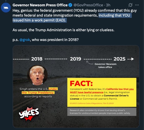 Gavin Newsom Team Accused of Lying About Trump Work Permit in Florida Killer Case