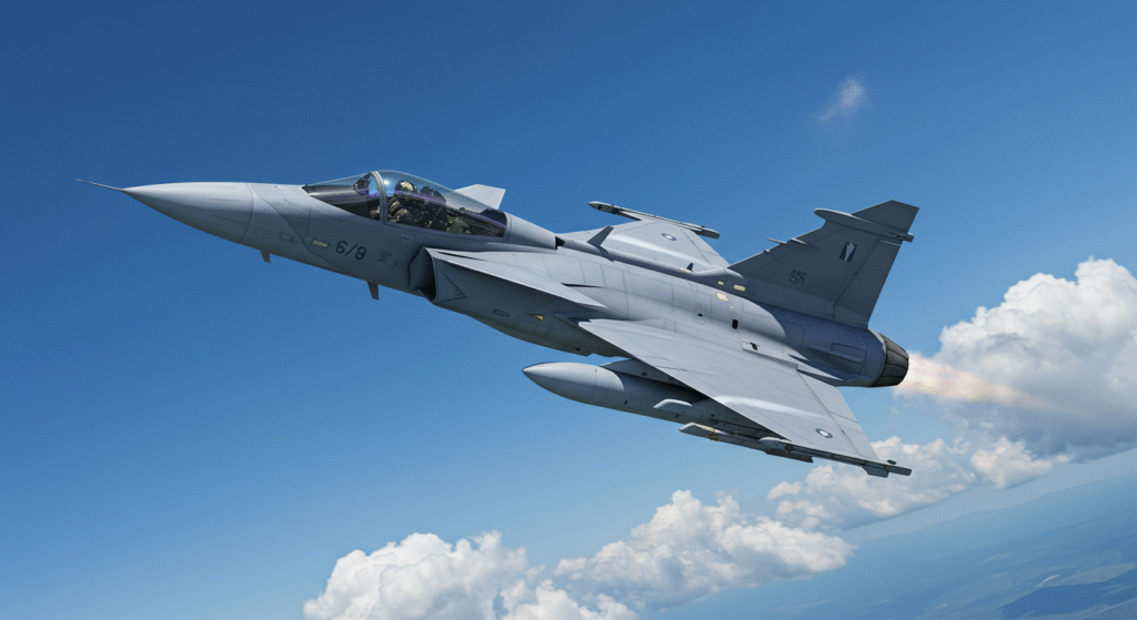 Saab Gripen, JAS 39C, JAS 39D, Multirole Fighter, NATO Interoperability, In-Flight Refueling, Advanced Avionics, Air-to-Air Missiles, Precision-Guided Munitions, Export Fighter, Czech Republic Air Force, Hungarian Air Force, South African Air Force, Royal Thai Air Force