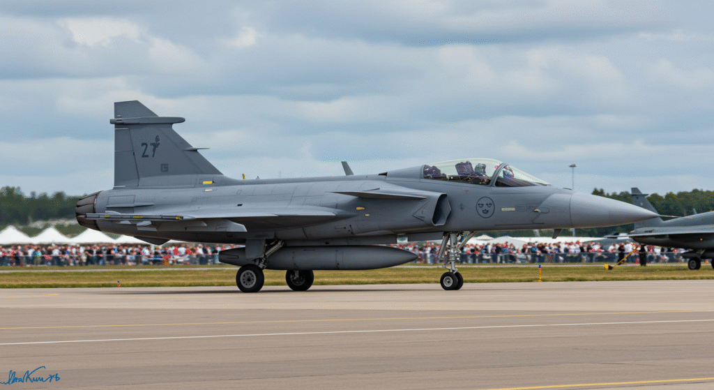 Saab Gripen, JAS 39C, JAS 39D, Multirole Fighter, NATO Interoperability, In-Flight Refueling, Advanced Avionics, Air-to-Air Missiles, Precision-Guided Munitions, Export Fighter, Czech Republic Air Force, Hungarian Air Force, South African Air Force, Royal Thai Air Force