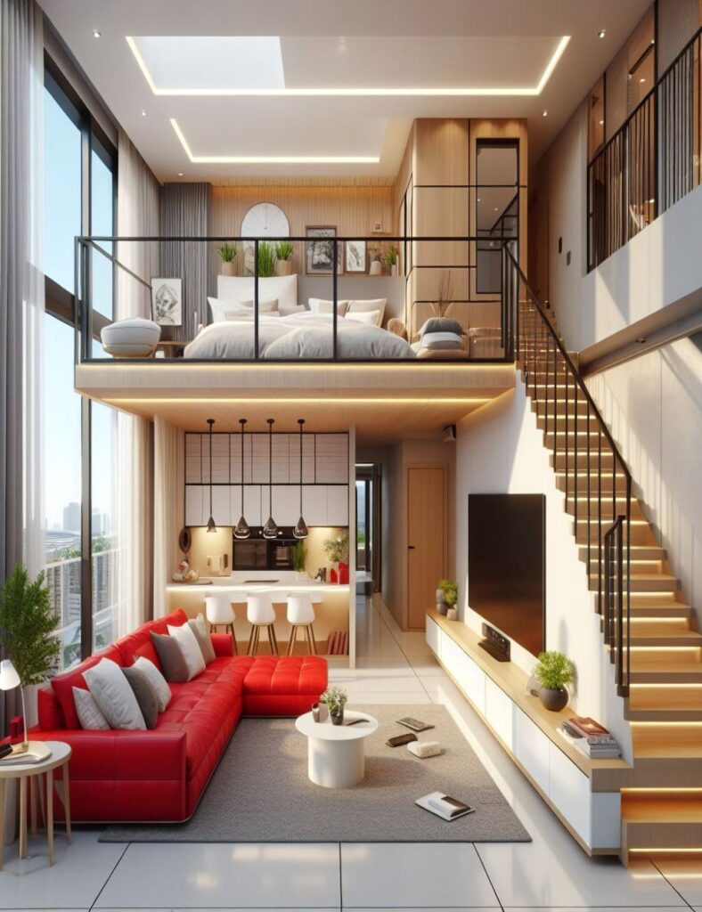 Small Space, Big Style: A Tiny House That Feels Like a Castle 4 Tiny house, tiny home design, small space living, minimalist lifestyle, loft design, home decor, interior design, small homes, compact living, tiny house tour, decluttering, sustainable living, clever design,